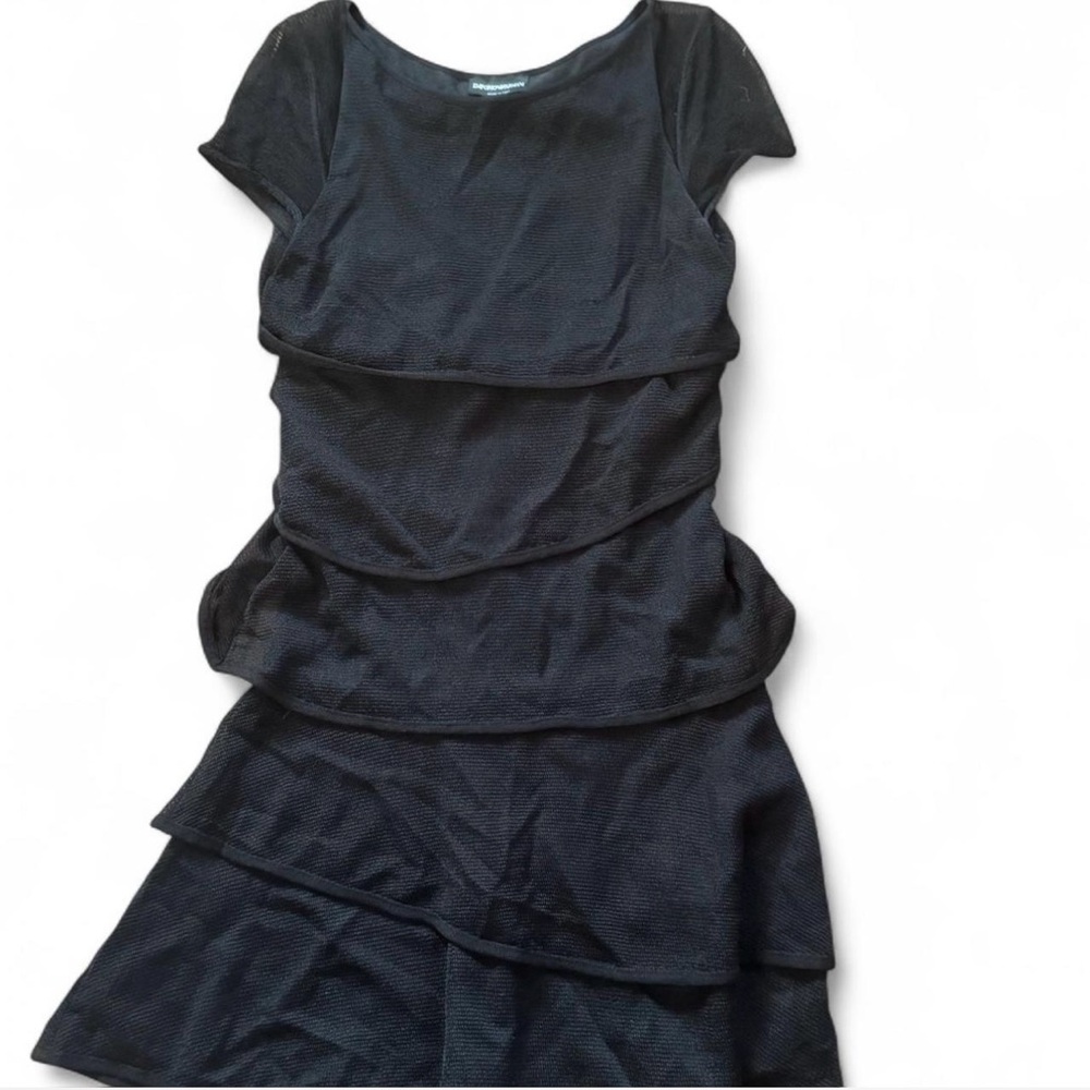 Elegant Black Layered Dress